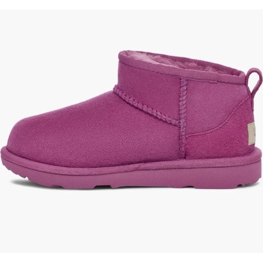 UGG Classic‎ Ultra Mini Boots Big Kid Womens Sz 5 EU 37 NEW Mangosteen Pink